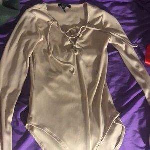 Tan/ beige body suit